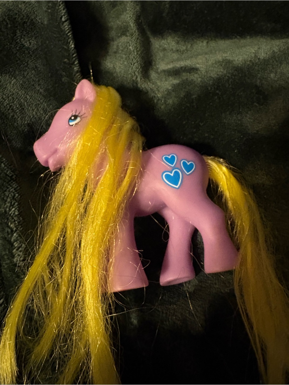 My Little Pony Purple Play Pony with Yellow Mane and Blue Heart Cutie Marks